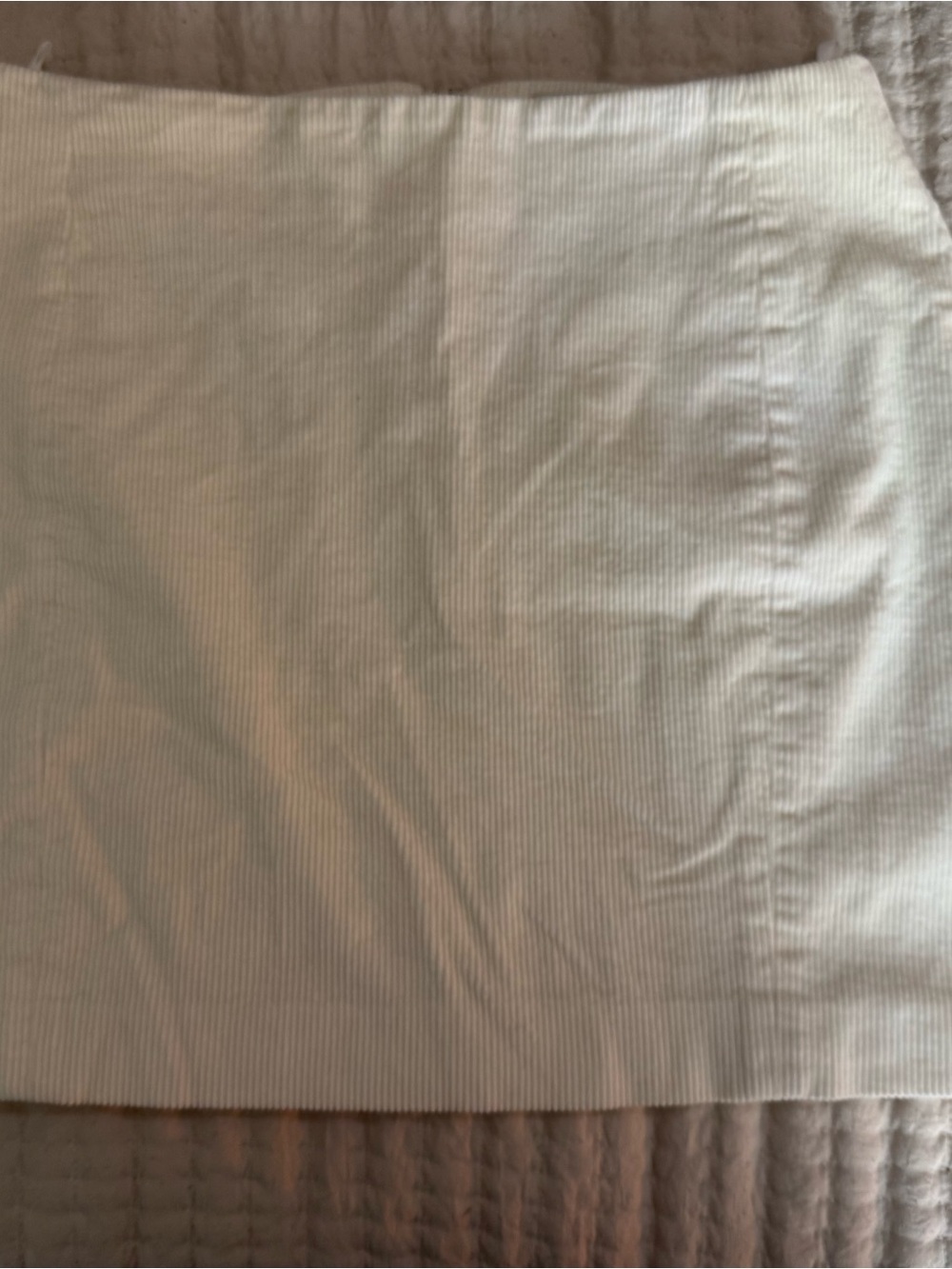 Sunday Best Cream Corduroy Mini Skirt